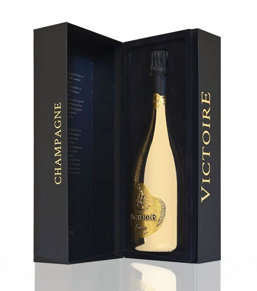 Champagne Victoire (Gold) Brut Millesime Vieilli Vintage 2017 (Gift Box)